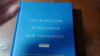 Bible Review Greek English Interlinear New Testament Bible CSB [upl. by Ayanej]