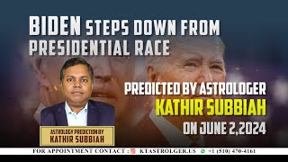 KTAstro  Trump will be reelected as president on Nov 05 2024  Astrologer Kathir Subbiah [upl. by Eselrahc]