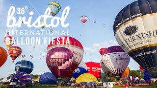 Bristol Balloon Fiesta  Hot Air Balloon Festival Time Lapse Film [upl. by Moyna]