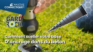 Comment sceller votre base dancrage dans du béton [upl. by Neilla]