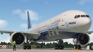 Beginners guide and first time starting the PMDG Boeing 777300 from cold and dark in Flight Sim [upl. by Etnoled]