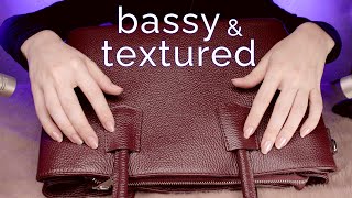 ASMR 👜 Bassy Textured Scratching on a Leather Bag NO TALKING [upl. by Kelci846]