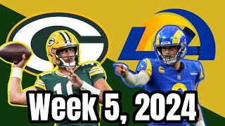 NFL WEEK 5 2024 Football Green Bay Packers VS Los Angeles Rams LIVE PLAY BY PLAY amp REACTION [upl. by Bertrando64]