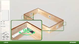 FAKRO attic ladders  LXWB USA upper hatch  assembly [upl. by Jochbed]