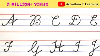 Cursive writing for Beginners 2 A to Z CBSE ICSE IGCSE IB Capital letters कैसे लिखना सिखाएं [upl. by Glavin]