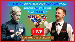 Judd Trump Vs Neil Robertson LIVE Score UPDATE 2024 Champion of Champions Snooker Quarter Finals [upl. by Anitsrihc639]