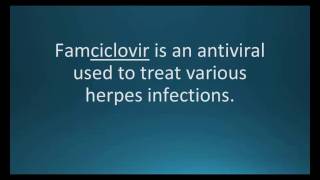 How to pronounce famciclovir Famvir Memorizing Pharmacology Flashcard [upl. by Galvin]