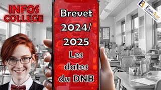 Tu veux savoir les dates du DNB BREVET 2025 dnb2025 dnb collège edukactif epernay [upl. by Esydnac]