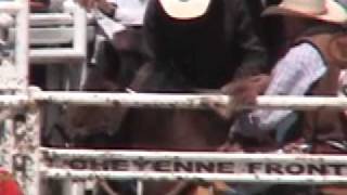 Cheyenne Rodeo quotChampionsquot Horse Shocked [upl. by Farley]