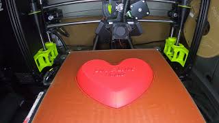 3D Printed Heart with Custom Wording  Perfect ValentineSpecial Occasion Gift  Timelapse [upl. by Nnylaehs]