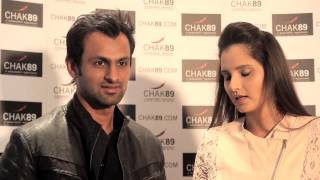 Sania Mirza amp Shoab Malik Chak89 Interview [upl. by Dinsmore]