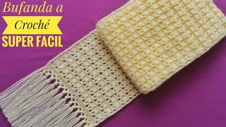 🧣Cómo Tejer Bufanda a CrochéChalina Tejida a crochetEasy Crochet Scarf TutorialTEJE PARA VENDER💰🧣 [upl. by Wendeline]