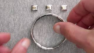 How to add charm links to your Dolceoro Italian Modular Charm Bracelet [upl. by Nedia]