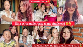 Emanabi Single oiri houjikfao🥹❤️ Eina echa ani chelli 🤣🤣 KajalNingthouja [upl. by Ynattirb]