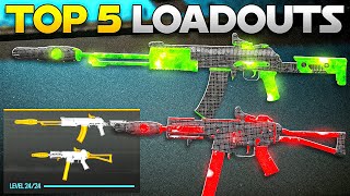 WARZONE TOP 5 LOWEST RECOIL META LOADOUTS Warzone Best Class Setups [upl. by Pouncey]