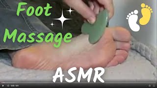 ASMR Stress Relieving Gua Sha Foot Scraping Massage amp Tingly Foot Scratching [upl. by Ika]