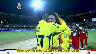 CSK vs RCB 2018 Highlights The MSD show at Chinnaswamy Stadium Leads CSK to their 5th Victory [upl. by Assiluj]