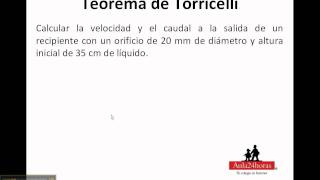 Teorema de Torricelli [upl. by Ilrac130]