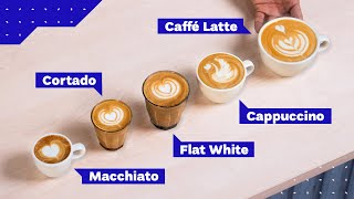 All Espresso Drinks Explained Cappuccino vs Latte vs Flat White and more [upl. by Aniled28]