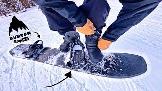 POV First Time Trying Burton Step On Bindings [upl. by Britte]