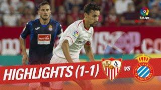 Resumen de Sevilla FC vs RCD Espanyol 11 [upl. by Aldis640]