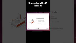 Ubuntu install in 49 seconds [upl. by Devy]