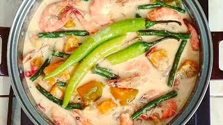 Ginataang Hipon Kalabasa at Sitaw  Coconut Milk Shrimp [upl. by Todhunter]