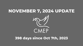 November 7 Weekly Update from CMEPs ED Rev Dr Mae Elise Cannon [upl. by Atteroc]