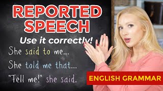 REPORTED SPEECH in English  Indirect Speech  Reported Speech  Direct Speech  Free PDF amp Quiz [upl. by Warwick642]