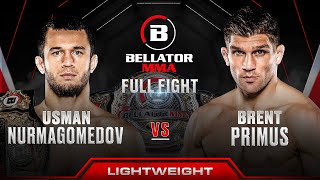 Usman Nurmagomedov vs Brent Primus Lightweight Title Bout  Bellator 300 Full Fight [upl. by Ventre33]