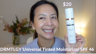 DRMTLGY Universal Tinted Moisturizer SPF 46 Wear Test  Tiana Le [upl. by Ornie272]