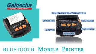 80mm Bluetooth Printer PT380 [upl. by Desdamona]