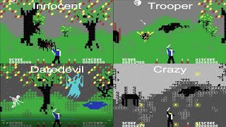 Forbidden Forest C64 difficulties comparison [upl. by Glass]