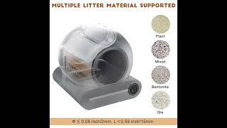 Smart Cat Litter Box Automatic Cat Toilet Fully Enclosed Electric Cat Self Cleaning Litter Box Caixa [upl. by Atnoled]