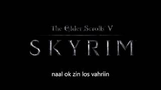 skyrim theme with ALL the wordslyrics [upl. by Lauder164]