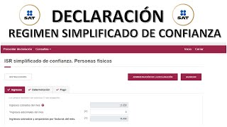 DECLARACION RESICO SAT 2022 PASO A PASO [upl. by Aicinod]