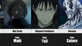 What do JUJUTSU KAISEN Characters Fears The Most [upl. by Duane]