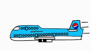 Korean Air Flight 801 in countryballs reanimated [upl. by Yrtneg]