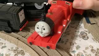 Tomy Review 1 1994 OG Plarail James and 2006 TOMY Diesel [upl. by Harpole573]