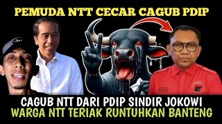 sindir Jokowi saat debat warga NTT cecar Ansy Lema Cagub NTT dari PDIP [upl. by Kcid]