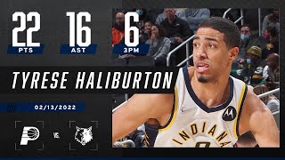 Tyrese Haliburton becomes youngest player in Pacers franchise history with 10 AST game [upl. by Evangelist918]