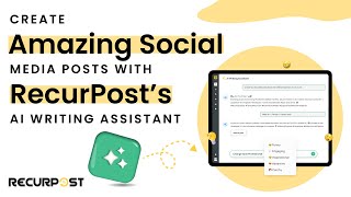 How to Use RecurPost’s AI Writing Assistant on Mobile App [upl. by Dremann932]