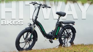 Hitway BK6S Folding EBike  20quot Fat Tire Ebikes 12Ah 250W 36V [upl. by Puritan]