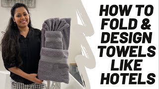 How To Fold amp Design Towels Like Hotels  Virtuous Woman  Lyca Riaz  Episode 5 [upl. by Kcyrred]