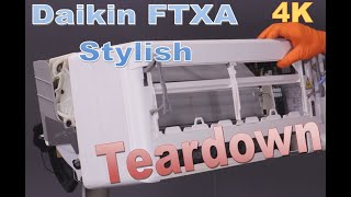 Daikin FTXA Stylish  Air Conditioner disassembly for full cleanout  Extremely detailed [upl. by Enomsed]