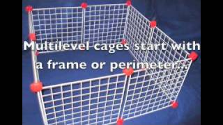 Custom Indoor Small Pet Cage How to Make Multiple Levels [upl. by Arelc815]