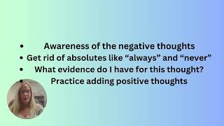 Identifying Challenging and Negative Thoughts Common Distortions [upl. by Spada]