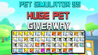 🔴 ROBLOX LIVE  PET SIMULATOR 99  50 HUGE PET GIVEAWAYS [upl. by Nylacaj]