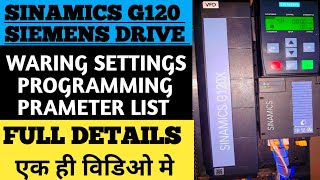 Master SINAMICS G120 VFD Programming in Hindi [upl. by Dranrev]