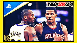 NBA 2K24 PS5 4k Gameplay HOFKobe vs Joe Johnson🔥Lebron Era🔥Atlanta Hawks vs Los Angeles Lakers [upl. by Dodwell]